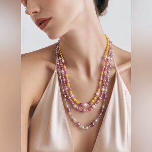 Vibrant fruity/candy colored necklace!